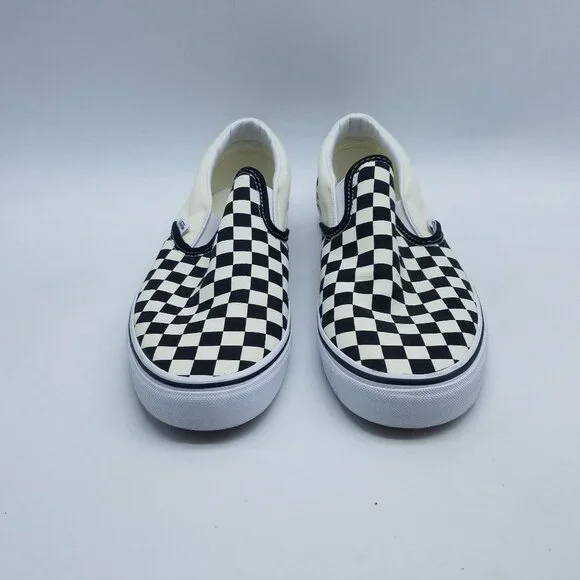 Vans Off The Wall Checkerboard Mens Size 12 Slip On Shoes Black White *Worn once - Picture 3 of 11